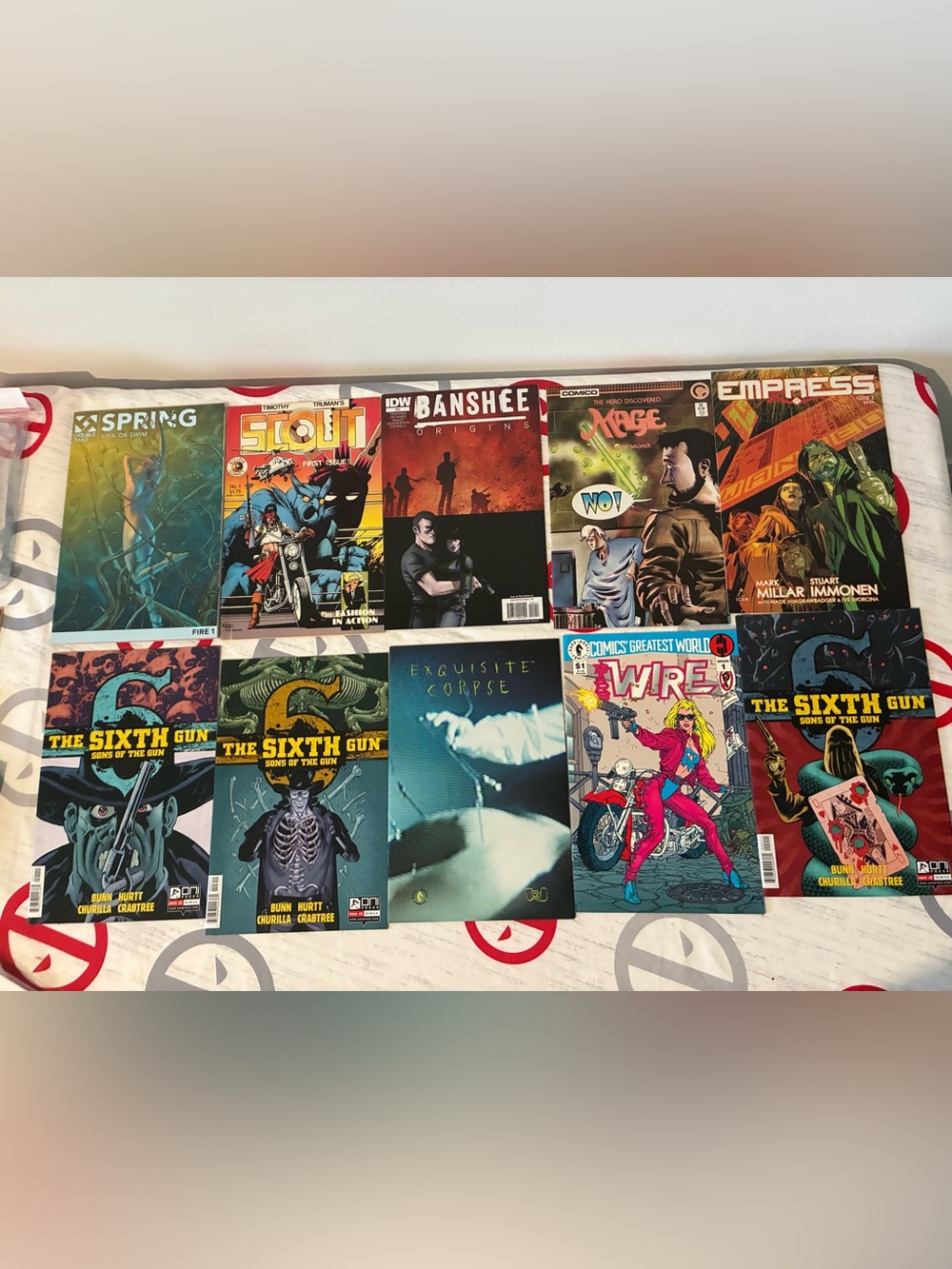 Lot of 10 Indie Horror Comics Exquisite Corpse The Sixth Gun Barb Wire